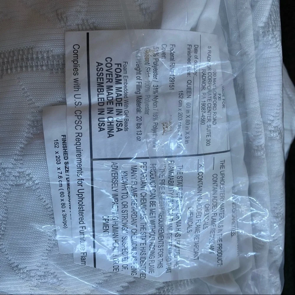 New in Package-Queen Mattress Cover